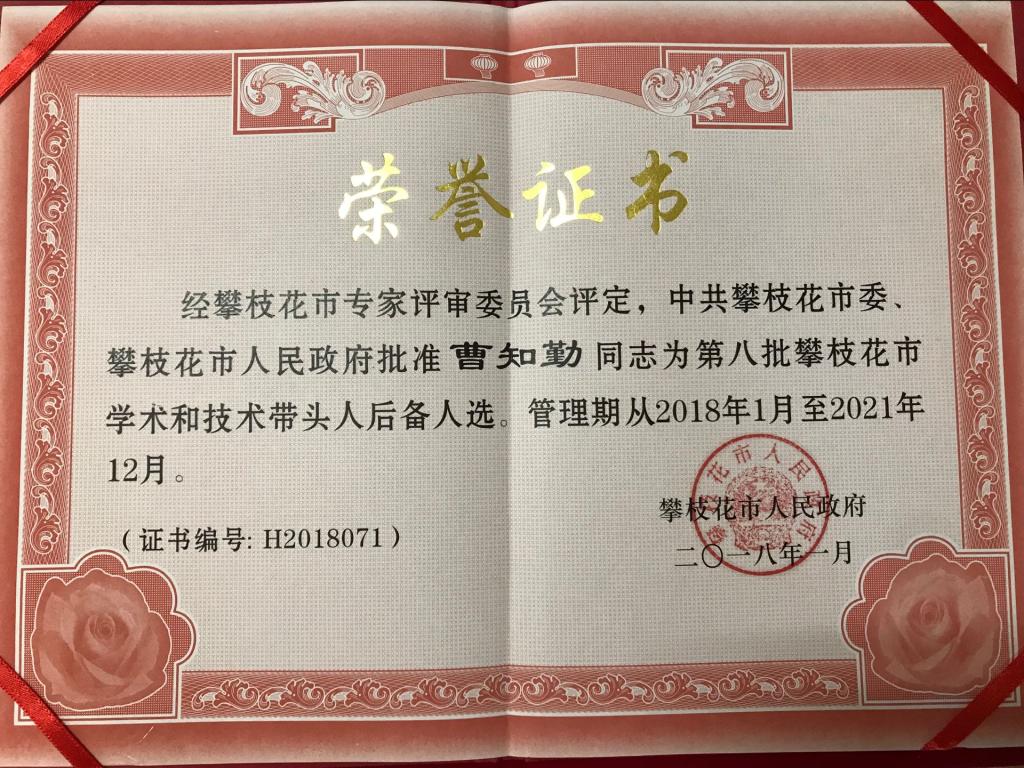 荣誉证书